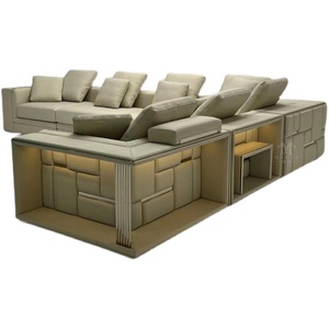 Divani e divani in pelle di lusso di design italiano di fascia alta di design moderno divano della hall mobili di design di <span class=keywords><strong>casa</strong></span> - Product Image 2