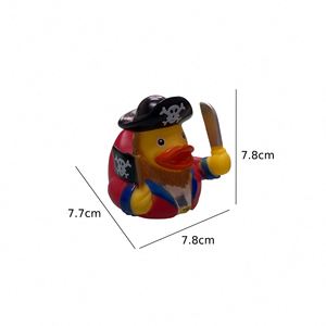 Juguetes de Baño de Goma PVC con Forma de Pato Pirata, Impresos y Personalizados, Producción por Lotes, con Diseños Estampados - Product Image 2