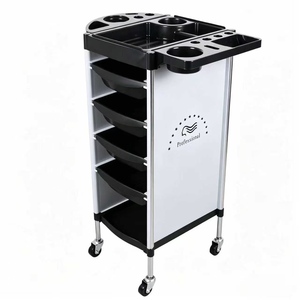 Hairdressing <b>Trolley</b> High-end Hair Salon Specialized Salon <b>Tool</b> Cart Hair Salon Storage Bar Cart - Product Image 2