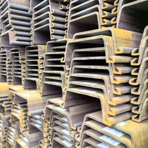 Resistente alla corrosione EN10248 S270GP Z forma 400x95x10mm pila di lamiera di acciaio per parcheggio sotterraneo e puntellamento temporaneo - Product Image 2