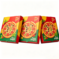 SP4759 Vente en gros de cartons ondulés kraft recyclables de qualité alimentaire 8/10/12/14/16 pouces pour pizzas, emballages personnalisés pour restaurants