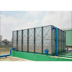 Réservoirs d'eau gonflables d'acier inoxydable avec le grand réservoir de stockage isolé sectionnel d'eau potable de bonne qualité