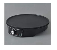 Crêpière Électrique Antiadhésive pour la Maison – Machine à Crêpes, Plaque de Cuisson pour Roti, Tortillas, Blintzes, Gaufres, Œufs, Bacon