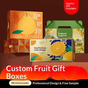 Cajas Corrugadas Personalizadas para Frutas y Verduras con Asas para Empaque de Regalos - Product Image 1