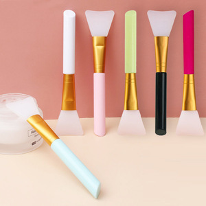 Pinceau applicateur de <span class=keywords><strong>masque</strong></span> facial en silicone avec tête douce et manche en plastique <span class=keywords><strong>pour</strong></span> <span class=keywords><strong>les</strong></span> soins de beauté DIY à domicile - Product Image 1