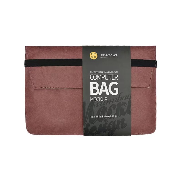 Vintage Laptop Bag Cover Case Custom Laptop Sleeve Tyvek Paper Waterproof Eco-friendly Felt Computer Bag for Women Men