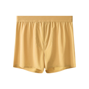 2026 High Grade Solid Color Knitted Mens <b>Boxers</b> Loose Casual Breathable XL Size New Daily Underwear - Product Image 4
