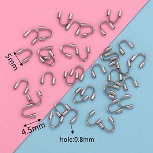 Vente en gros de boucles de fer à cheval en acier inoxydable 316L en forme de U pour la fabrication de bijoux DIY (bracelets, colliers) - Product Image 6