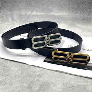 <span class=keywords><strong>Ceinture</strong></span> PU polyvalente à double boucle <span class=keywords><strong>B</strong></span> unisexe 3.3*110cm <span class=keywords><strong>ceinture</strong></span> noire <span class=keywords><strong>ceinture</strong></span> à la mode élégante pour jean et tenue vestimentaire - Product Image 2