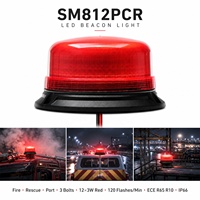 Neue Rote LED-Notfall-Blitzleuchten 3-Bolzen-Montage IP66 Wasserdichte Blinkende Dach-Signallampen für Fahrzeuge/Gabelstapler