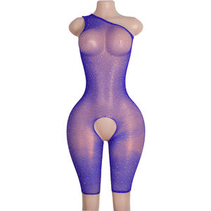 Visnet-bodysuits Exotische nachtleven-danskleding Clubkleding Dansers Hoogwaardige stripperoutfits Groothandelcollectie Bikini op maat - Product Image 5