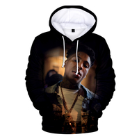 Youngboy personnalisé ne s'est jamais cassé à nouveau rappeur décontracté 3D numérique avec capuche pull en gros hommes à la mode sweats à capuche