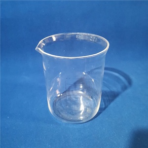 अनुकूलित गर्मी प्रतिरोध पॉलिश स्पष्ट सपाट तल मापने ग्लास क्वार्ट्ज बीकर - Product Image 6