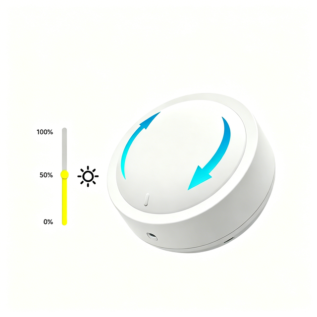 Tuya ZigBee Smart Knob Switch Wireless Scene Button Rotatable Dimmer Switch Home Appliances Automation Linkage Remoter