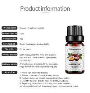 Aceite Esencial de Cáscara de Maracuyá de Marca Privada, Grado Terapéutico, Puro, para Aromaterapia y Cuidado de la Piel - Product Image 2