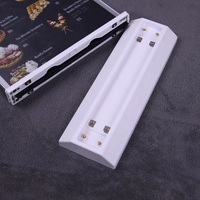 Support de table en acrylique avec cadre en aluminium rectangulaire A4, support POP, éclairage LED, luminosité de 5000 lumens, design durable et respectueux de l'environnement