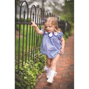 Pelele de burbujas de tulipán sin mangas para bebé, ropa de verano para niña pequeña, color azul - Product Image 2
