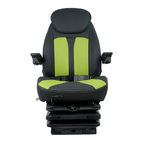 Adjustable PVC Mechanical <b>Suspension</b> <b>Truck</b> Driver Seat with Armrest Headrest New Condition Material Handling Equipment Parts - Product Image 6