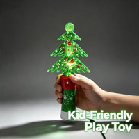 LED Weihnachtsbaum-Drehstab Grün Leuchtende Lichterkette Weihnachtsdekoration Festliche Party-Geschenkidee