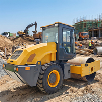 Rouleau compresseur à vibration simple de fabrication chinoise, 4, 6, 8 et 10 tonnes, équipement de construction routière, forte force de compactage