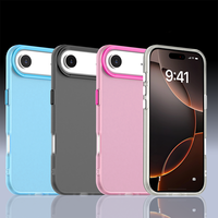 Coque de téléphone mate IMD pour iPhone 17 Air 17promax, compatible avec iPhone 16 15 14 13 Pro Max Plus, coque arrière en TPU givré