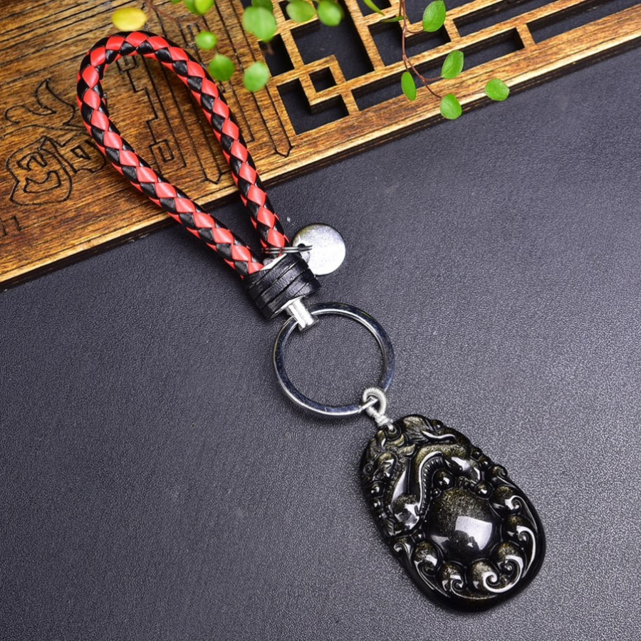 3. Drago di ossidiana dorata