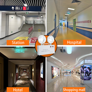 Luz de Emergencia LED de Doble Cabezal, Recargable, Montada en Pared, Resistente al Fuego, SMD5050, para Interiores, Marca Tuoming - Product Image 4