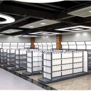 Estanterías Metálicas para Supermercados, Góndolas, Estantes para Tiendas, Ajustables, Duraderas, Independientes, con Buen <span class=keywords><strong>Precio</strong></span> <span class=keywords><strong>de</strong></span> Venta, Directo <span class=keywords><strong>de</strong></span> Fábrica - Product Image 5