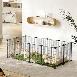 Jaula Modular para Mascotas, de Alambre, Duradera, Personalizable, de Varias Capas, para Gatos y Perros, Uso Interior y Exterior, en Oferta - Product Image 1