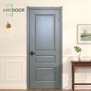 <span class=keywords><strong>Porte</strong></span> Interne in Legno Grezzo di Mogano Africano Massiccio, Personalizzabili, a 3 Pannelli, per Case - Product Image 3