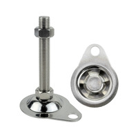 Pieds de support de machines à fixation par boulons SUS304 pour système de convoyeur industriel, base 100x76mm, modèles M8 M10 M12 M16 M20