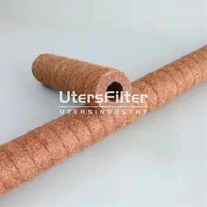 55X30X250MM Uters Customized Size 200 Micron Phenolic Resin Filter Element, High Viscosity Fluid Filter Element For Filter