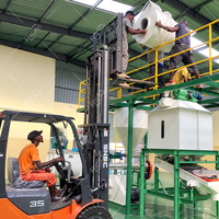 Ligne de production d'aliments pour volailles RICHI 1-2 tonnes par heure - Usine de fabrication de machines à aliments pour volailles à économie d'énergie
