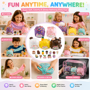 Lot de slime 6 couleurs transfrontalier en gros, pâte à modeler conforme aux normes européennes pour les loisirs créatifs des enfants, emballage en boîte de 3+ couleurs - Product Image 2