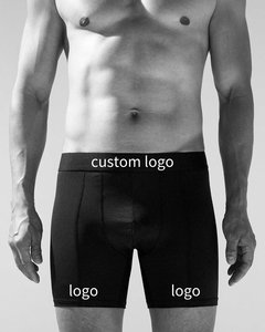 OEM Private Label Jacquard <strong>Boxer</strong> <strong>Shorts</strong> for <strong>Men</strong> and Women Custom Logo Print Cotton Bamboo Underwear Breathable Feature - Product Image 1
