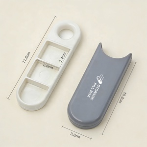 Wholesale Medibox Portable Mini Plastic Pill Dispenser Case Travel-friendly <b>Waterproof</b> 3 Grids <b>Storage</b> <b>Box</b> for Daily Weekly Use - Product Image 5