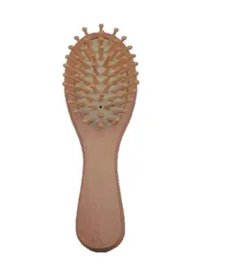 Großhandel haar pinsel gesunde haar-Chinese Natural kleine pinsel Wooden Hair Comb Brush Healthy Massager Hairbrush