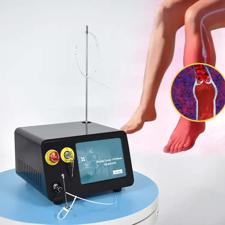 2024 혈관 전문가 사용 정맥 레이저 1470nm evlt 레이저 기계 정맥 정맥류 치료 레이저