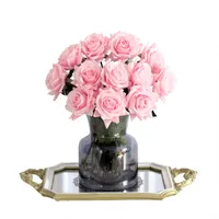 Real Touch Rose Kunstbloemen Bruiloft Decor Latex Rose Bruidsboeket Feesttafel Bloemstuk Thuis Kamer Decoratie