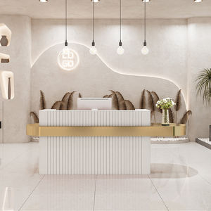 आधुनिक कार्यालय होटल हेयर ब्यूटी सैलून गुलाबी रिसेप्शन डेस्क - Product Image 2