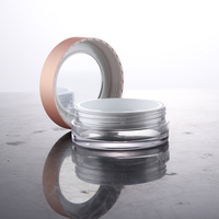 Échantillon gratuit 8G pot de maquillage en poudre libre en plastique étui à poudre compact emballage de luxe pour cosmétiques et soins de la peau