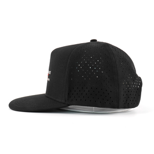 Gorra de béisbol deportiva informal de fábrica BSCI, sombrero perforado de ala más corta de 5 paneles con logotipo bordado personalizado, patrones de frutas Argyle con puntos - Product Image 5