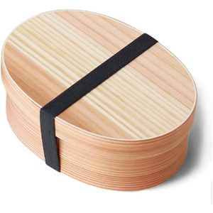 Fiambrera de madera personalizada 2024, caja Bento con separador interno, contenedor de comida de madera de <span class=keywords><strong>Cryptomeria</strong></span>, gran oferta 2022 de estilo japonés - Product Image 3