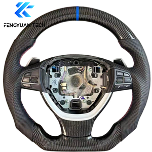 Volante LED de Fibra de Carbono Forjado Personalizado para <span class=keywords><strong>BMW</strong></span> <span class=keywords><strong>316i</strong></span> 320i 328i F30 F20 F21 F22 F30 F31 F32 F33 F34 X3 X4 X5 X6 520 525 530 - Product Image 2