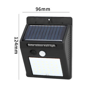 Lampu surya Led, 20 lampu Led Sensor gerak nirkabel PIR tahan air IP65 lampu dinding luar ruangan Sensor lampu taman tenaga surya - Product Image 2