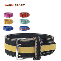 Soutien dorsal personnalisé de haute qualité Boucles de levier de dynamophilie en cuir de gymnastique Ceintures d'haltérophilie
