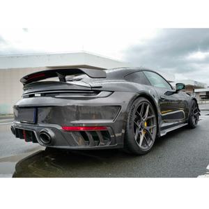 Gran oferta 992 separador de parachoques trasero de carbono seco adecuado para Porsche 992 turbos difusor de fibra de carbono - Product Image 3