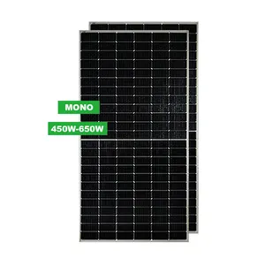 High Efficiency Solar Panel Mono 400W 515W 550W 600W 650W Waterproof Power Generation Monocrystalline Solar Panel