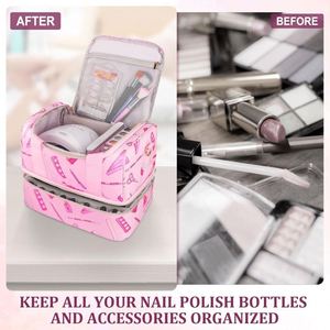 Échantillon Gratuit : Boîte de Rangement Portable pour Vernis à Ongles, Organisateur Double Face en Plastique, Vente en Gros, 48 Compartiments - Product Image 2