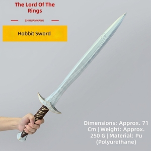 Épée de jouet <span class=keywords><strong>en</strong></span> mousse PU personnalisable OEM, haute densité, 71 cm (27,95 po), légère, souple, sûre, durable, pour cosplay, tournage de films, armes de scène - Product Image 1